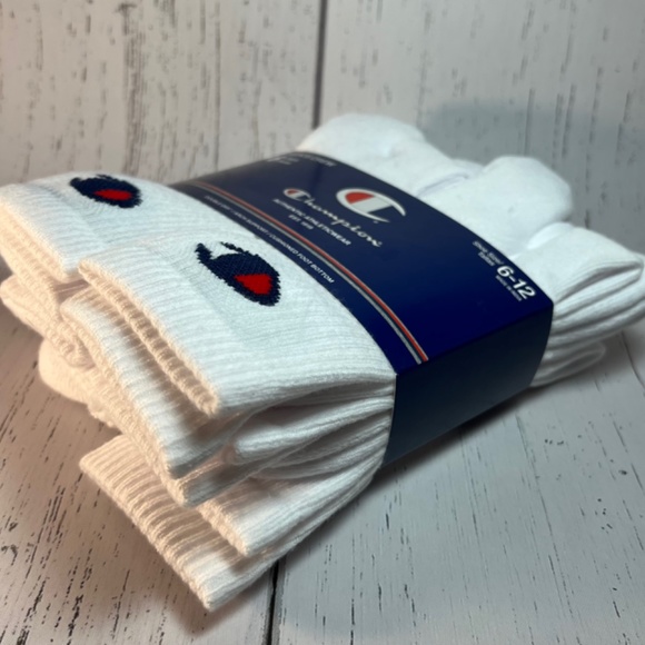 White Champion Crew Socks - Picture 2 of 3